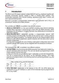 PEB 20571 F V3.1 Datasheet Page 19