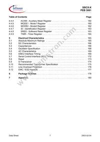 PEB 3081 H V1.4 Datasheet Page 7