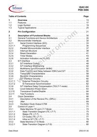 PEB 3086 H V1.4 Datasheet Page 4