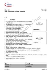 PEB 3086 H V1.4 Datasheet Page 17