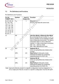 PEB20320H-V34 Datasheet Page 12