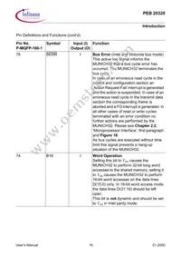 PEB20320H-V34 Datasheet Page 16