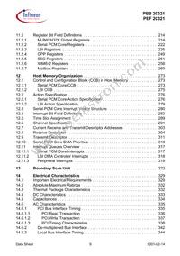 PEB20321H-V22 Datasheet Page 9