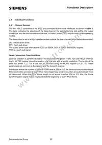 PEB2075N-V13TR Datasheet Page 22