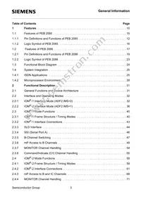 PEB2086H-V14TR Datasheet Page 3