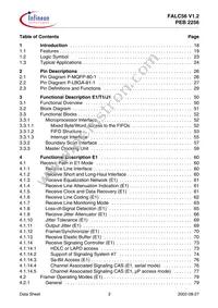 PEB2256H-V12 Datasheet Page 3