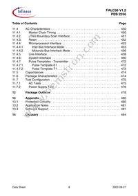 PEB2256H-V12 Datasheet Page 8