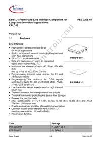 PEB2256H-V12 Datasheet Page 19