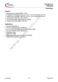 PEB2256H-V12 Datasheet Page 22