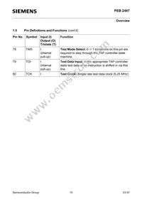 PEB2447H-V12 Datasheet Page 10