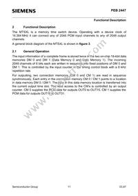 PEB2447H-V12 Datasheet Page 11