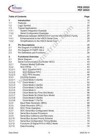 PEF 20525 F V1.3 Datasheet Page 5