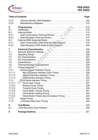 PEF 20525 F V1.3 Datasheet Page 7