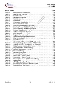 PEF 20525 F V1.3 Datasheet Page 10