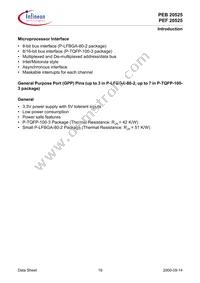 PEF 20525 F V1.3 Datasheet Page 19