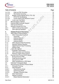 PEF 20532 F V1.3 Datasheet Page 6