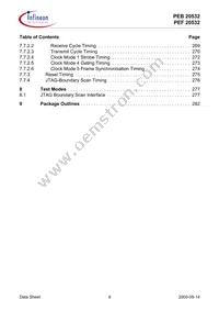PEF 20532 F V1.3 Datasheet Page 8