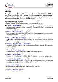 PEF 20532 F V1.3 Datasheet Page 15