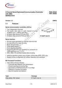 PEF 20542 F V1.3 Datasheet Page 19