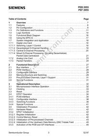 PEF 2055 N V2.1 Datasheet Page 3