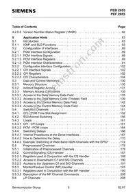 PEF 2055 N V2.1 Datasheet Page 5