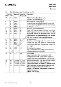 PEF 2055 N V2.1 Datasheet Page 12