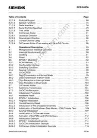 PEF 20550 H V2.1 Datasheet Page 5