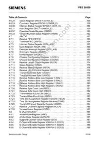 PEF 20550 H V2.1 Datasheet Page 7
