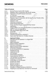PEF 20550 H V2.1 Datasheet Page 9