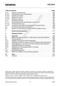 PEF 20550 H V2.1 Datasheet Page 10