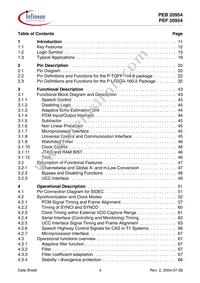 PEF 20954 HT V1.1 Datasheet Page 4