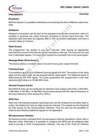 PEF 24470 H V1.3 Datasheet Page 16