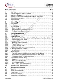 PEF 24902 H V2.1 Datasheet Page 4