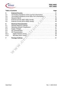 PEF 24902 H V2.1 Datasheet Page 5