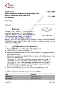 PEF 24902 H V2.1 Datasheet Page 8