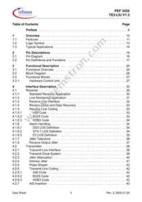 PEF 3452 H V1.3 Datasheet Page 4