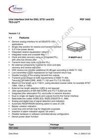 PEF 3452 H V1.3 Datasheet Page 11