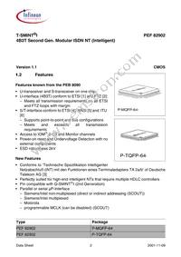 PEF 82902 F V1.1 Datasheet Page 15