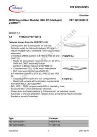 PEF 82912 F V1.4 Datasheet Page 17