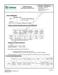 PESD0402-240 Datasheet Page 2