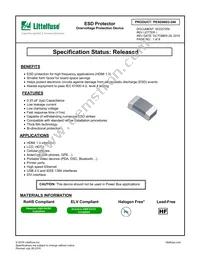 PESD0603-240 Datasheet Cover