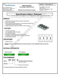 PESD1206Q-140 Datasheet Cover