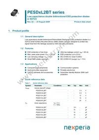 PESD12VL2BT/S911 Datasheet Cover
