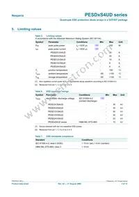 PESD15VS4UD Datasheet Page 3