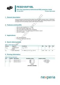 PESD18VF1BLYL Datasheet Cover