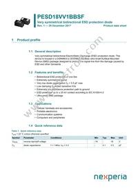 PESD18VV1BBSFYL Datasheet Cover