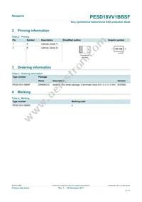 PESD18VV1BBSFYL Datasheet Page 2