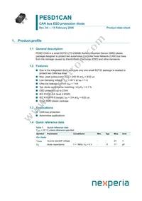 PESD1CANVL Datasheet Cover