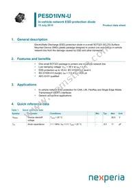 PESD1IVN-UX Datasheet Cover