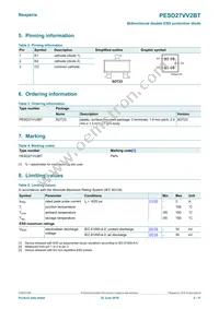 PESD27VV2BTR Datasheet Page 2